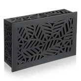 Saillong doorbell chime cover box front view in black showing sturdy wooden design
