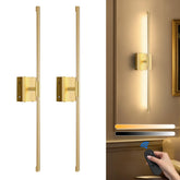SAIMAND wall sconces 2-pack front view for modern hallway lighting.
