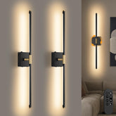 SAIMAND wall sconce pair battery-operated for long-lasting hallway lighting.