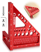 Saker 3D Square front view highlights durable aluminum build for precise layouts