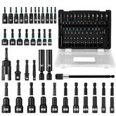 Saker magnetic nut driver set case and sockets for quick, secure fastening.