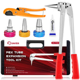 Saker PEX expansion tool with 1/2-inch head for fast, precise expansions