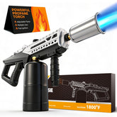 Saker propane torch with adjustable flame for precise control during cooking and grilling.