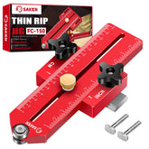 Saker Thin Rip Jig base provides table saw stability for accurate setups