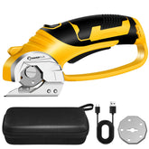 SakerPlus cordless electric scissors with LED light for precise cuts in low light.