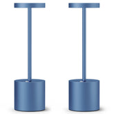 SAKRINGT 2-pack cordless table lamp blue for versatile home lighting