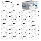Salfboy clear safety glasses front view showing universal protection for work and lab tasks