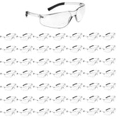 Salfboy clear safety glasses with wraparound design for all-day eye protection