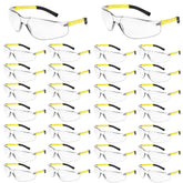 Salfboy clear safety glasses wraparound frame for secure all-day wear.