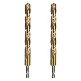 SALI cobalt drill bit set, one-half-inch hex shank, two-pack for versatile material penetration
