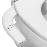 SAMODRA Ultra-Slim Bidet nozzle-cleaning mode in action for a cleaner rinse