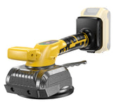 Samvinor tile vibration tool with Dewalt 20V battery for cordless setup.