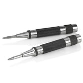 SANDOR heavy duty center punch in action showing quick one-handed marking.