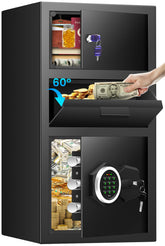 Sanfnz drop-slot depository with a front slot for quick cash and documents deposits.