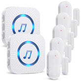 SanJie door chimes home system with hub and sensors for easy monitoring
