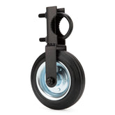 SANKINS gate helper wheel showing 500 lb capacity for sturdy chain-link gates