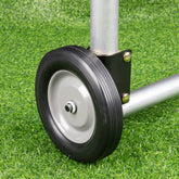 SANKINS 8-inch rubber gate wheel on ground improves movement on concrete