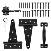 SANKINS heavy-duty gate hardware kit shown for durable outdoor gates