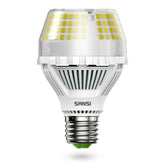SANSI 250W LED bulb with ceramic technology improves heat dissipation and longevity.