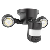 SANSI outdoor light front view displaying bright 3000LM output for secure perimeter lighting