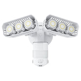 SANSI 38W motion sensor light close-up showing bright, energy-efficient outdoor illumination.