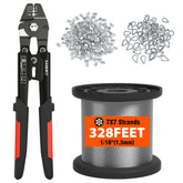 Sanuke wire rope crimp kit package for versatile home projects