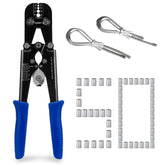 Sanuke wire rope crimping tool kit for durable, clean crimps in DIY projects.