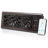 SANYCASA register booster fan front view boosts airflow for balanced room temperature.