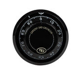 Sargent & Greenleaf 6730-100 front view shows durable brass lock components for security