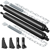Sartatue Storm Door Closer front view highlights sturdy, rust-resistant build for outdoor use.