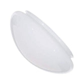 Satco 50-330 mushroom glass shade in white, 9.5-inch diameter, fits compatible fixtures.