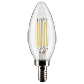 Satco S21273 vintage clear B11 bulb enhances classic lamps with a warm glow