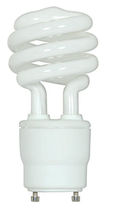 Satco S8207 spiral CFL bulb in warm 2700K glow for living rooms