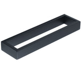 Sayayo matte black towel bar front view highlights a compact 10-inch rod for quick air drying.