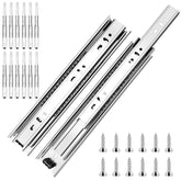 SBUUBKI 18-inch ball-bearing drawer slide closeup in silver, for smooth operation.