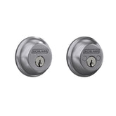 Schlage B62 N 626 deadbolt exterior key entry for strong security.
