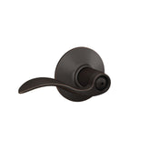 Schlage F40 V ACC 716 privacy lever in aged bronze for bedroom privacy