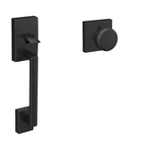 Schlage FE285 front entry handleset in Matte Black for enhanced curb appeal and security
