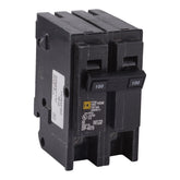Schneider Electric Homeline 100A breaker front view showing compact, space-saving design for panels