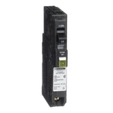 Square D QO120PCAFI front view highlighting compact design for quick installation.