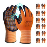 Schwer LT5619 gloves with micro-foam nitrile coating for wet and oily tasks