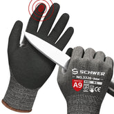 Schwer ProGuard gloves with reinforced thumb and 360° cut protection for tough tasks.