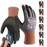 Schwer safety gloves with sandy nitrile-coated palm for firm grip