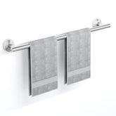 SCILIVE brushed nickel towel bar front view shows modern design for busy bathrooms