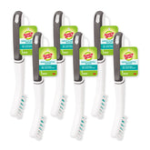 Scotch-Brite Tile & Grout Brush with long handle for easy reach and deep grout cleaning.