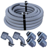 Sealproof 25-foot liquid-tight conduit, rugged outdoor suitability.