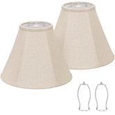 Seaside Village Bell Shades with 6in top and 13in bottom for warm glow