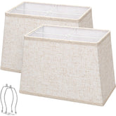 Seaside Village rectangle lampshade set 2 folded for easy storage and quick setup.