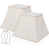 Seaside Village Square Bell Shade top view fits many lamps with timeless style.