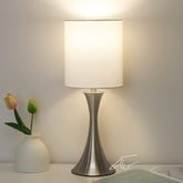 Seaside Village lamp base dimensions highlight compact bedside footprint